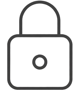 Schloss-Symbol für sicheres Einkaufen