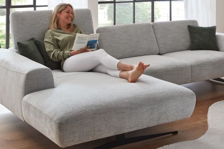 Sofa mit weichen Stoffen