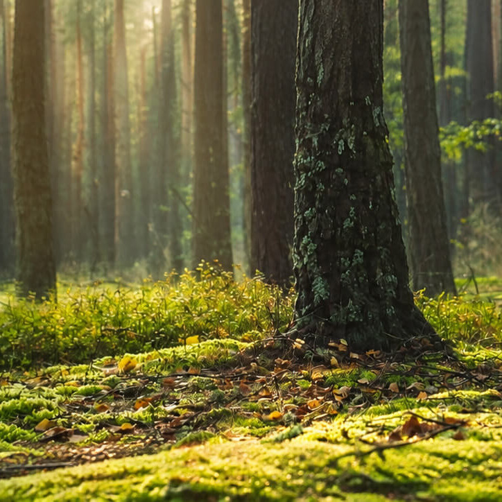 Natürlicher Wald als Symbol für die Massivholzmöbel von TEAM 7
